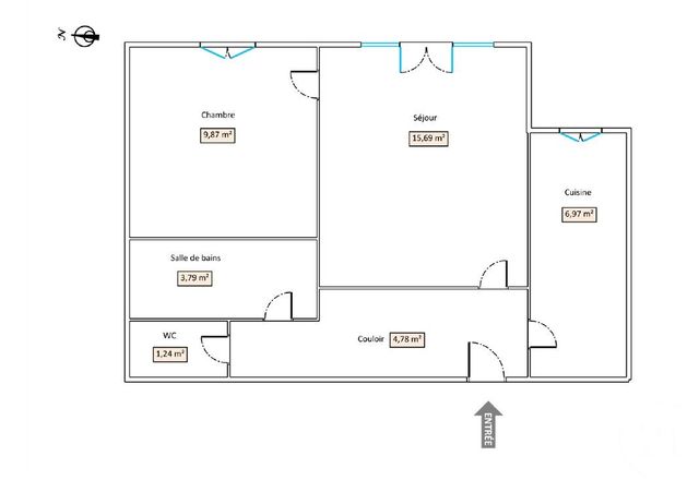 Appartement F2 à louer - 2 pièces - 42.34 m2 - VILLEJUIF - 94 - ILE-DE-FRANCE - Century 21 Far Etoiles