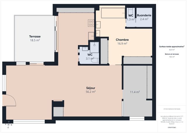 Appartement Loft à vendre - 3 pièces - 92.87 m2 - BAGNEUX - 92 - ILE-DE-FRANCE - Century 21 Far Etoiles